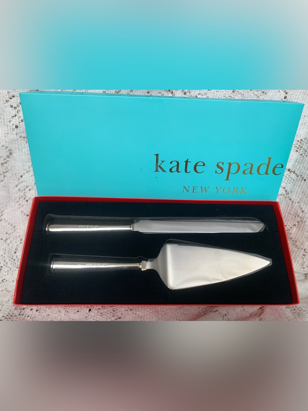Wedding cake server set stainless steel kate spade new york Darling Point